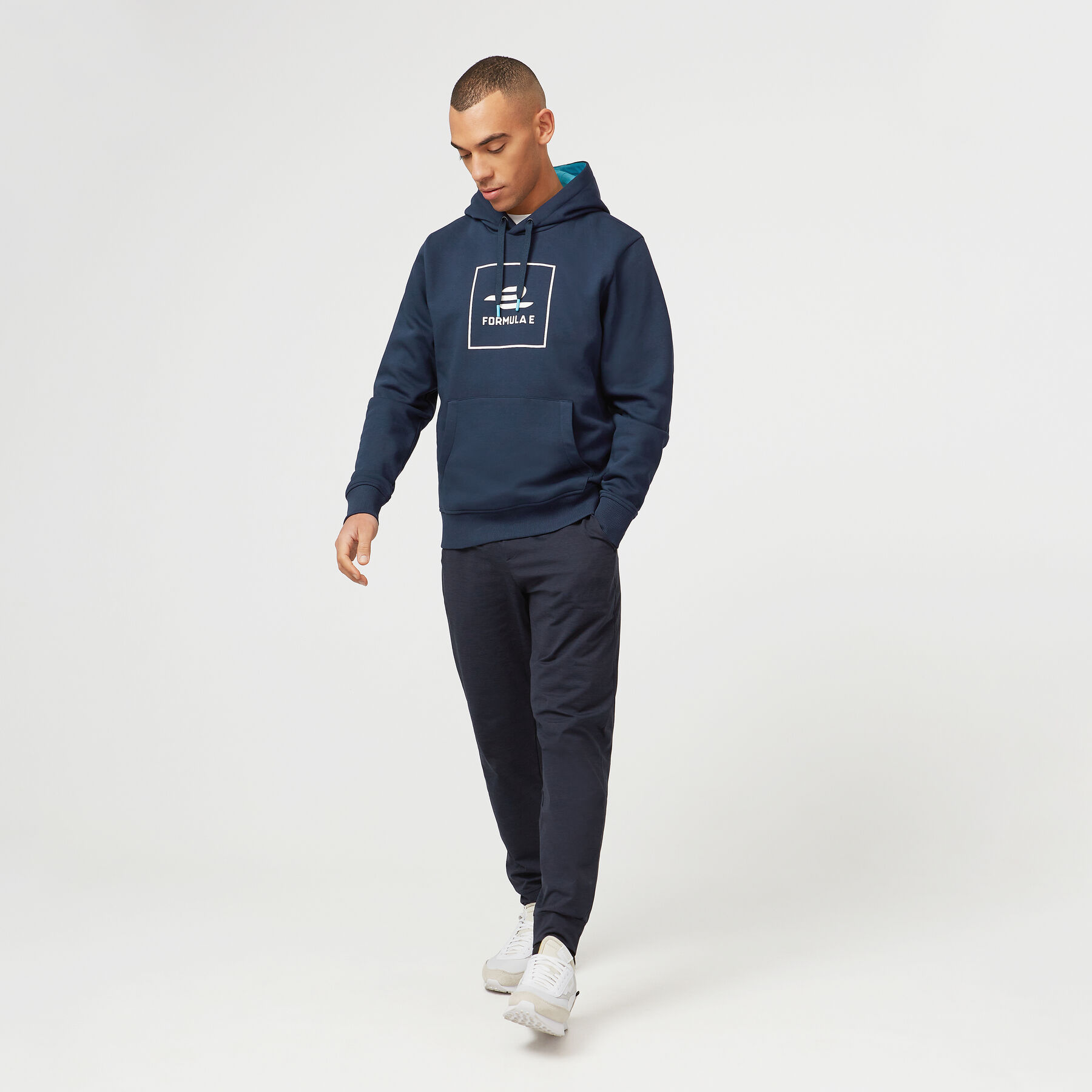 Essentials navy hoodie deals